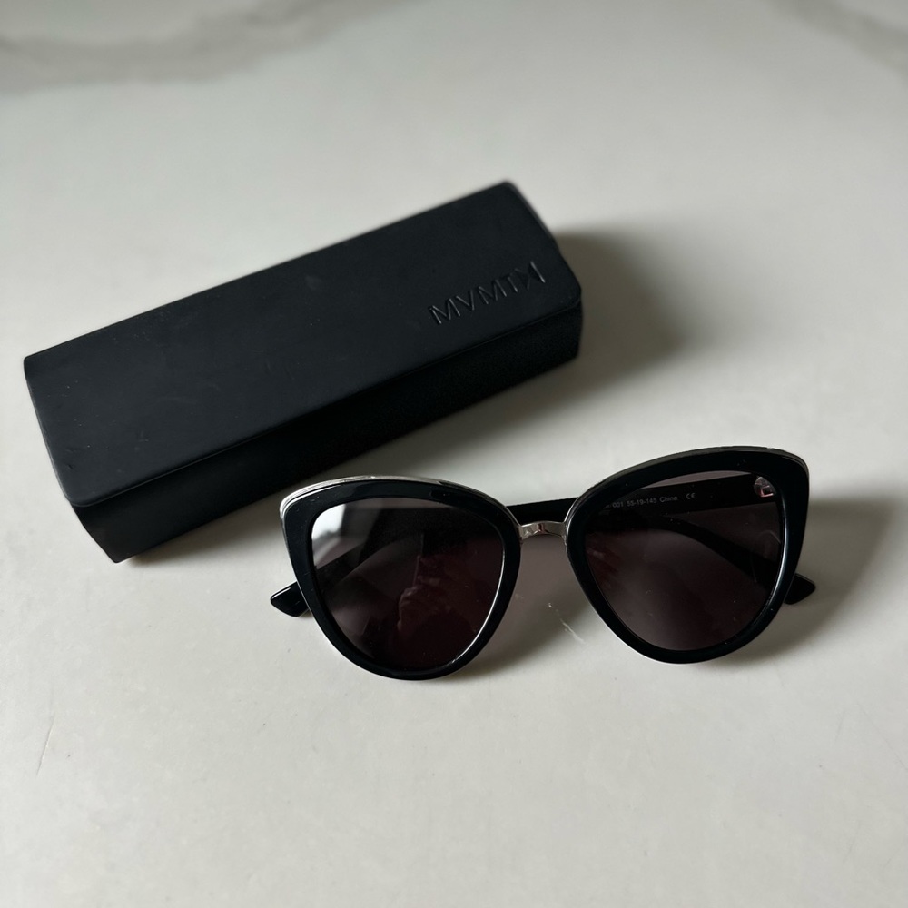 MVMT Marquee Black & Silver Sunglasses